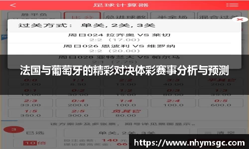 法国与葡萄牙的精彩对决体彩赛事分析与预测